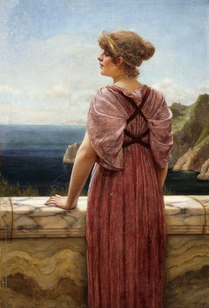 Guardando verso il mare, 1890